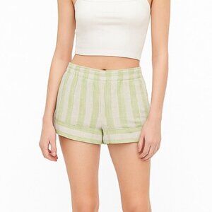 Anthropologie Striped Lounge Shorts LP Smocked Waist Soft Cottagecore *no string